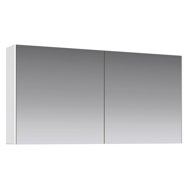 Зеркальный шкаф для ванной Aqwella Mobi 120 белый MOB0412+MOB0717W - фото 1
