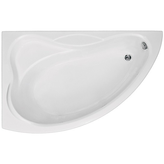 Акриловая ванна Bas Вектра 150х90 L без гидромассажа, цвет белый В 00007 - фото 1