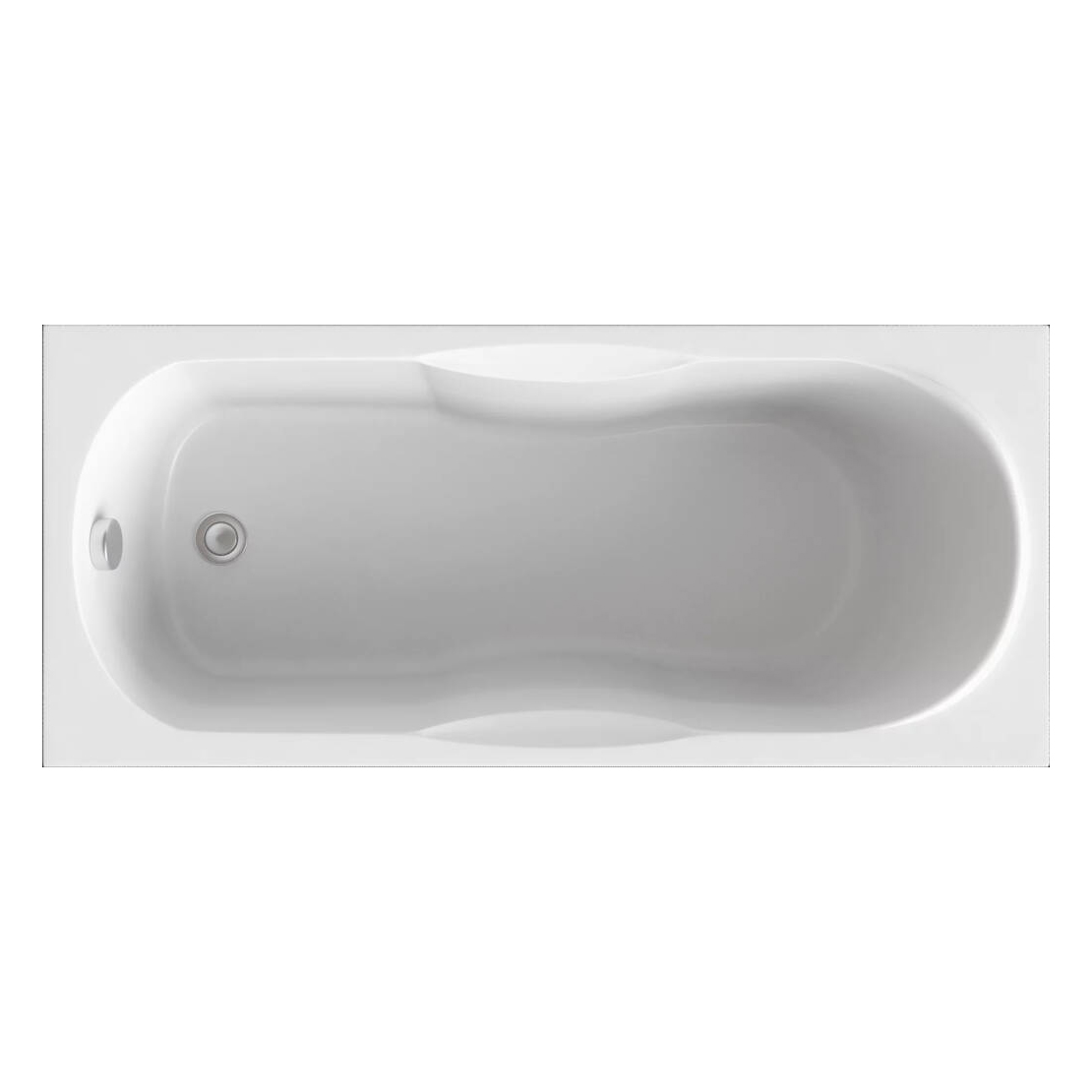 Акриловая ванна Bas Рио 160х70 без гидромассажа, цвет белый ЗВ00130 - фото 1