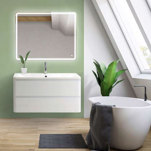 

Мебель для ванной BelBagno Albano 900-2C-SO-BL Bianco Lucido, Белый