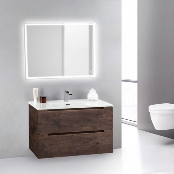 Мебель для ванной BelBagno Etna 39-800/390-2C-SO-RW-P Rovere Moro
