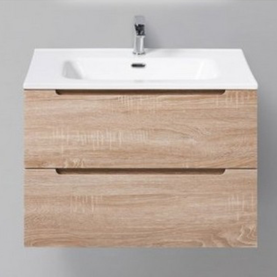 

Тумба с раковиной BelBagno Etna 700-2C-SO-WO-P Rovere Bianco, Белый