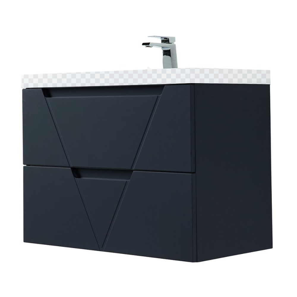 

Тумба под раковину BelBagno Vittoria 1000-2C-SO-GO-P Grigio Opaco, Черный