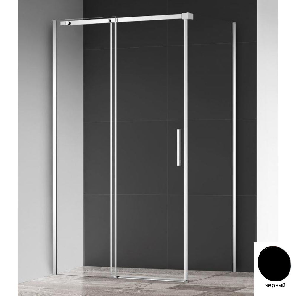 

Душевой уголок Belbagno Acqua AH-1-140/90-C-NERO без поддона, Прозрачный