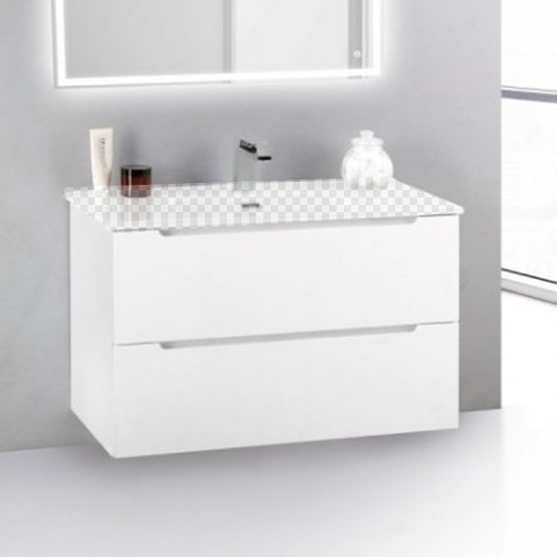 Тумба под раковину BelBagno Etna 39-700/390-2C-SO-BL-P Bianco Lucido