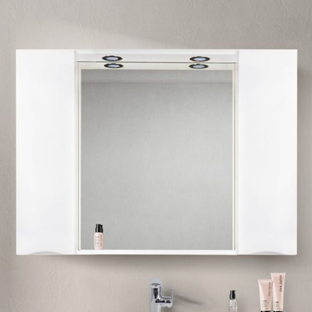 

Зеркало для ванной BelBagno Marino SPC-1200/750-2A-BL-P Bianco Lucido, Белый