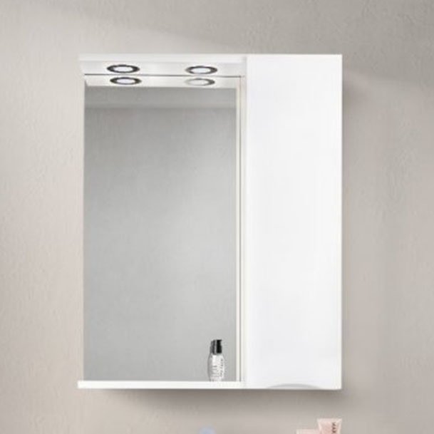 

Зеркало для ванной BelBagno Marino SPC-600/750-1A-BL-P-R Bianco Lucido, Белый