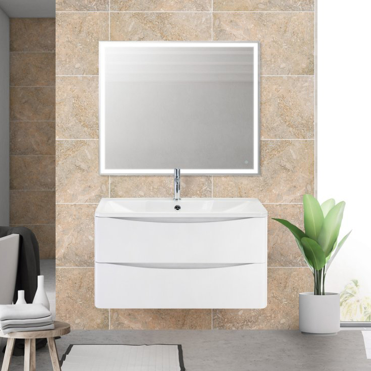 Мебель для ванной BelBagno Acqua 900-2C-SO-BL Bianco Lucido