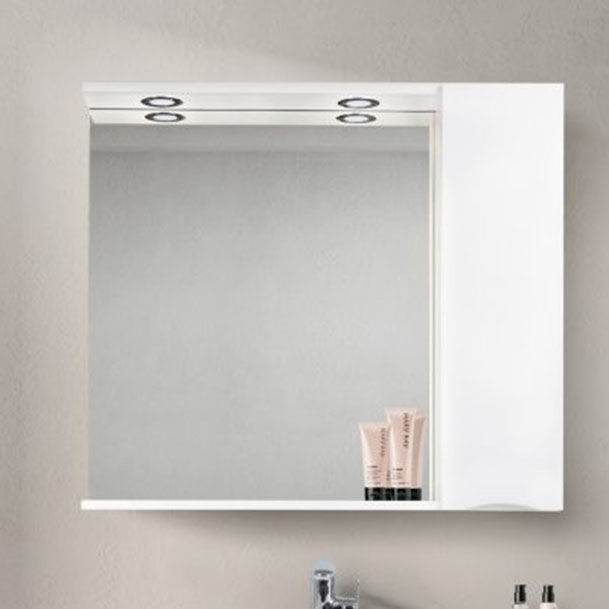 Зеркало для ванной BelBagno Marino SPC-900/750-1A-BL-P-R Bianco Lucido