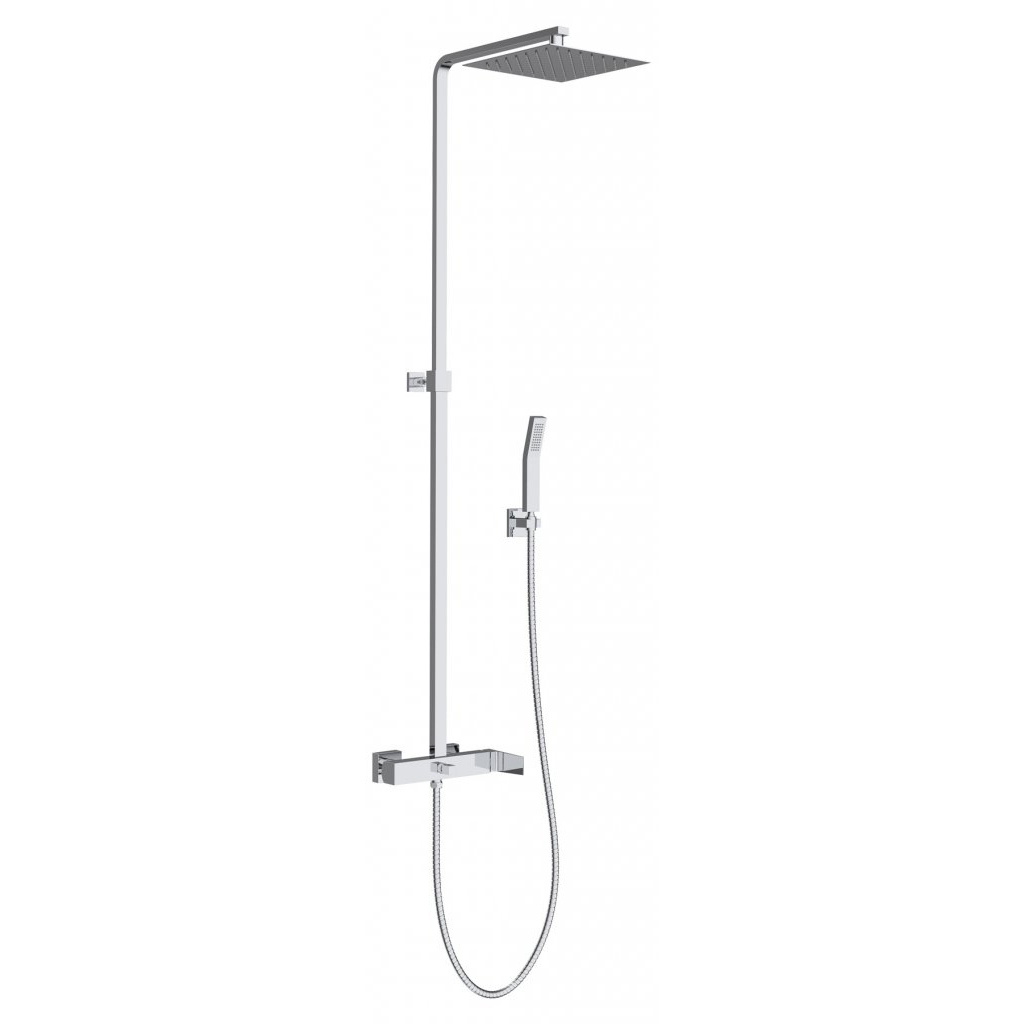 Душевая стойка Belbagno Arlie ARL-DOCM-CRM, цвет хром - фото 1