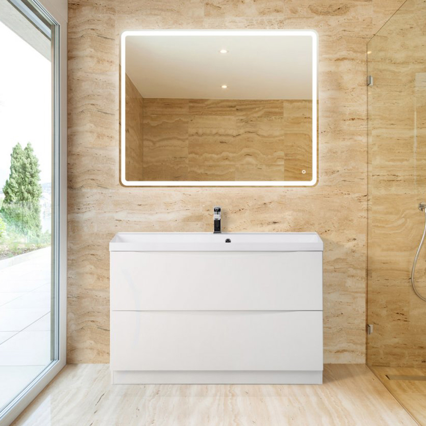 Мебель для ванной BelBagno Marino 900-2C-PIA-BL-P Bianco Lucido