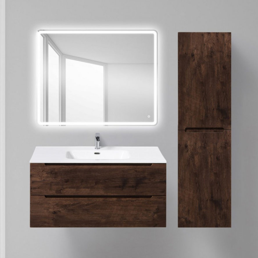 

Мебель для ванной BelBagno Etna 1000-2C-SO-RW-P Rovere Moro, Темное дерево