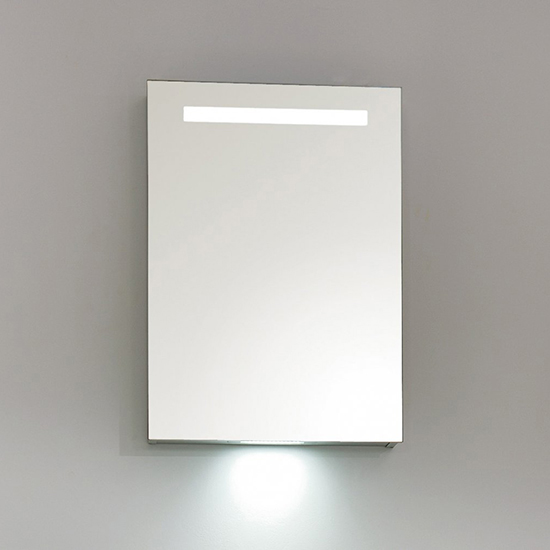 Зеркальный шкаф BelBagno SPC-1A-DL-BL-500 Bianco Lucido, цвет белый - фото 1