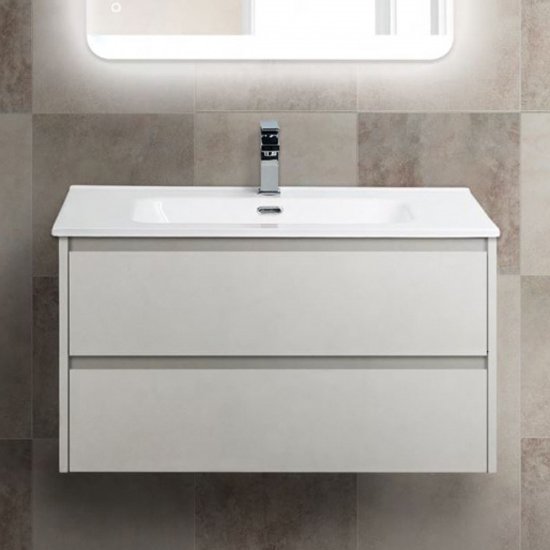 

Тумба с раковиной BelBagno Kraft 900-2C-SO-BO Bianco Opaco, Белый