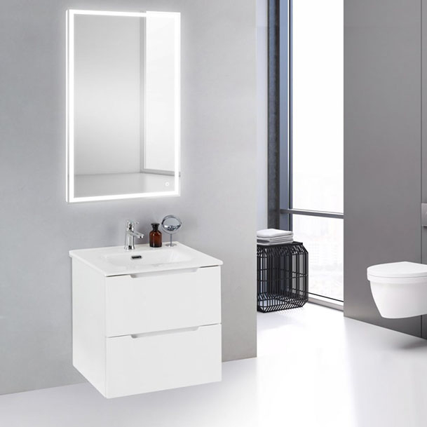 Мебель для ванной BelBagno Etna 39-500/390-2C-SO-BL-P Bianco Lucido мебель для ванной belbagno etna 39 500 390 2c so bl p bianco lucido
