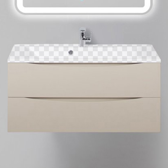 

Тумба под раковину BelBagno Marino 1000-2C-SO-CO-P Crema Opaco, Бежевый