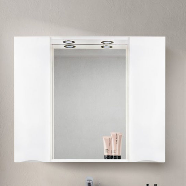 Зеркало BelBagno Marino SPC-1000/750-2A-BL-P Bianco Lucido, цвет белый MARINO-SPC-1000/750-2A-BL-P - фото 1