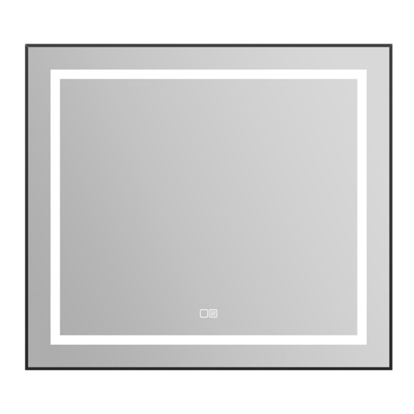 Зеркало для ванной Belbagno SPC-KRAFT-885-785-TCH-WARM-NERO зеркало evoform в багетной раме со встроенным led светильником 30 5 w 60x140 см