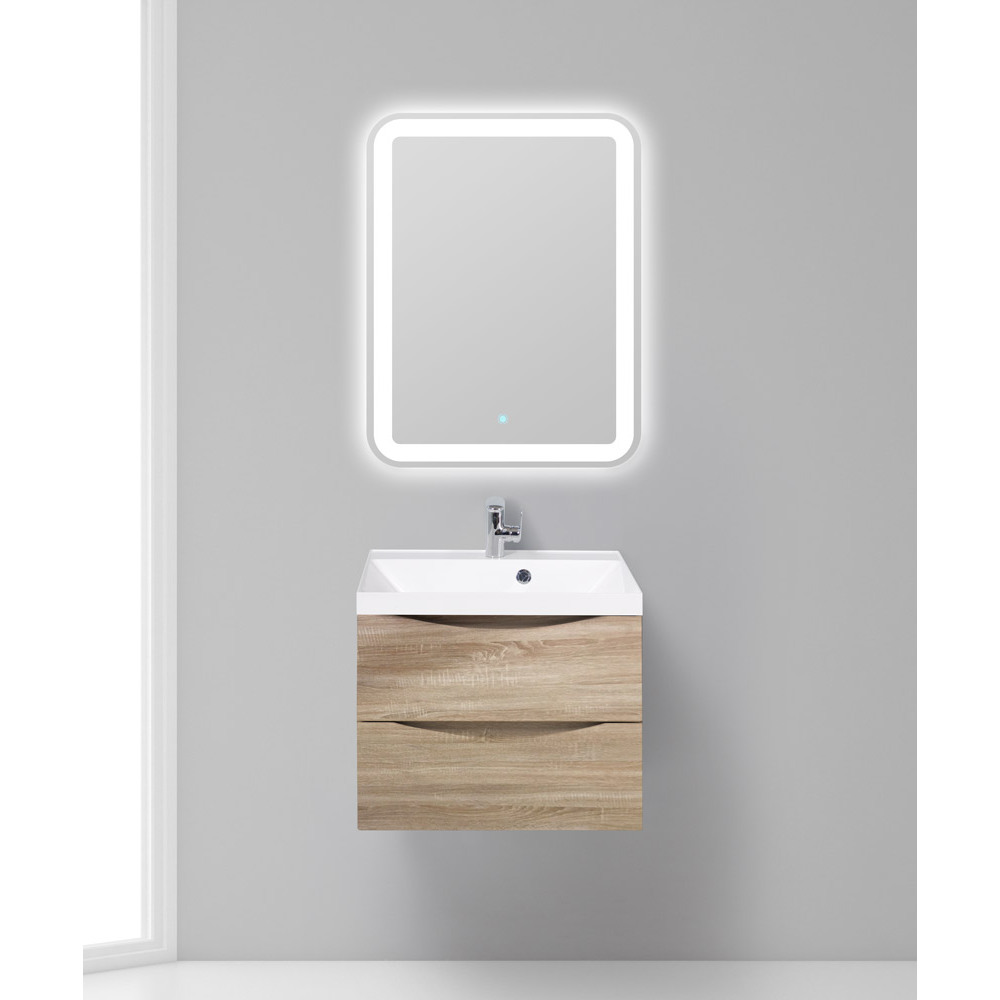 Мебель для ванной BelBagno Marino 600-2C-SO-WO-P Rovere Bianco