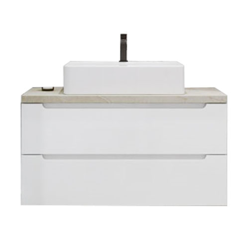

Тумба с раковиной BelBagno ETNA100BL-KEPMCO-1338-SET, Белый