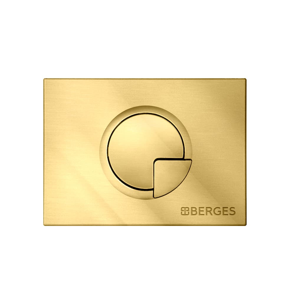 Кнопка для инсталляции Berges Novum R9 040029 золото глянец