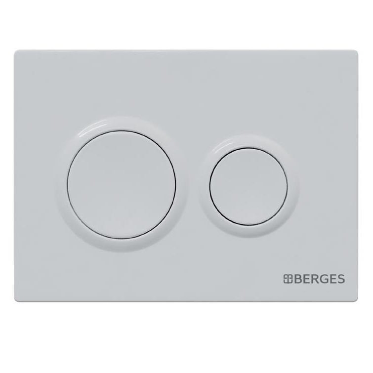 Кнопка для инсталляции Berges Novum O1 040061 белая кнопка для инсталляции alcaplast m676 белая