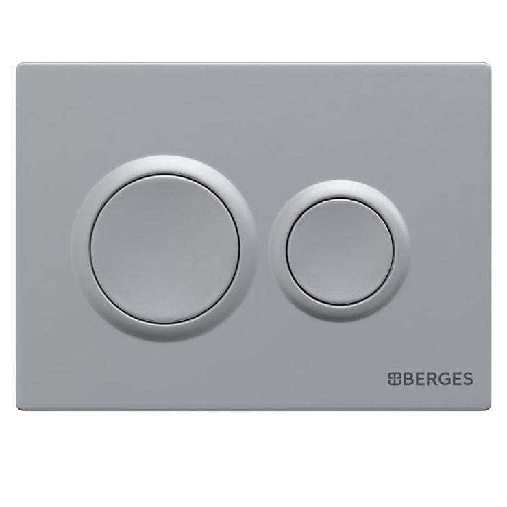 Кнопка для инсталляции Berges Novum O2 040062 матовый хром