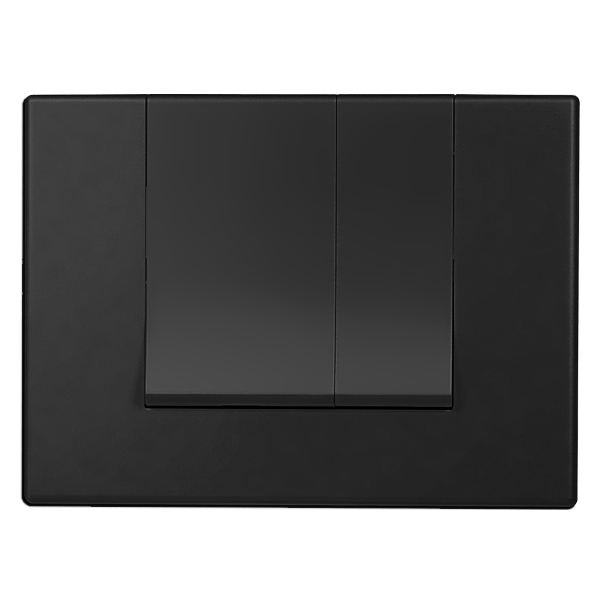 Кнопка для инсталляции Berges Novum 040045 Soft Touch, черная, цвет черный - фото 1