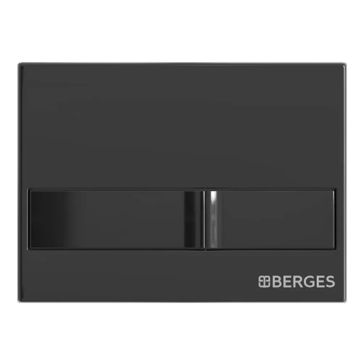 Кнопка для инсталляции Berges Novum L6 040016 черная глянец кнопка для инсталляции alcaplast night light 1 slim черная