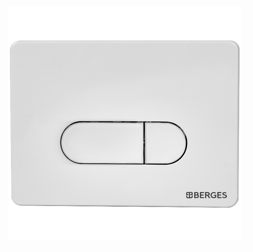 Кнопка для инсталляции Berges Novum D4 040034 белая, цвет белый - фото 1