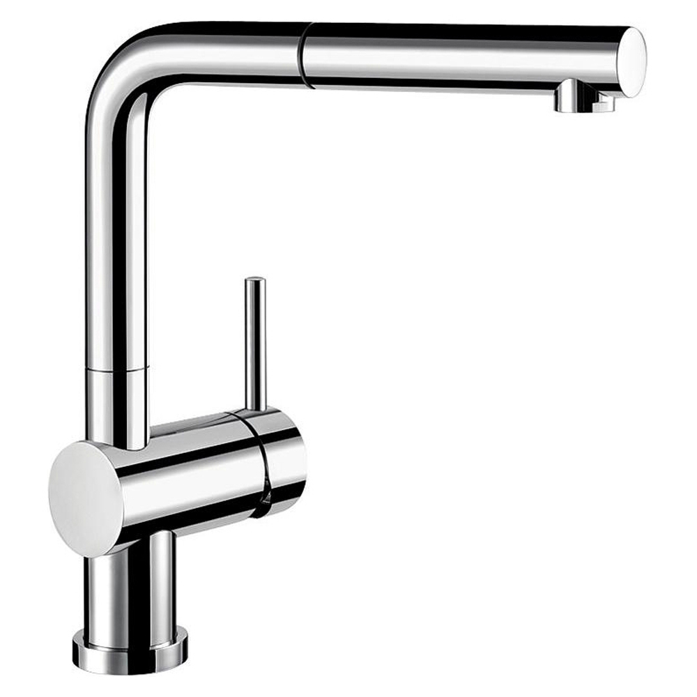 Смеситель Blanco Linus-S-F хром для кухни душевая система kludi logo dual shower system со смесителем хром 6808505 00