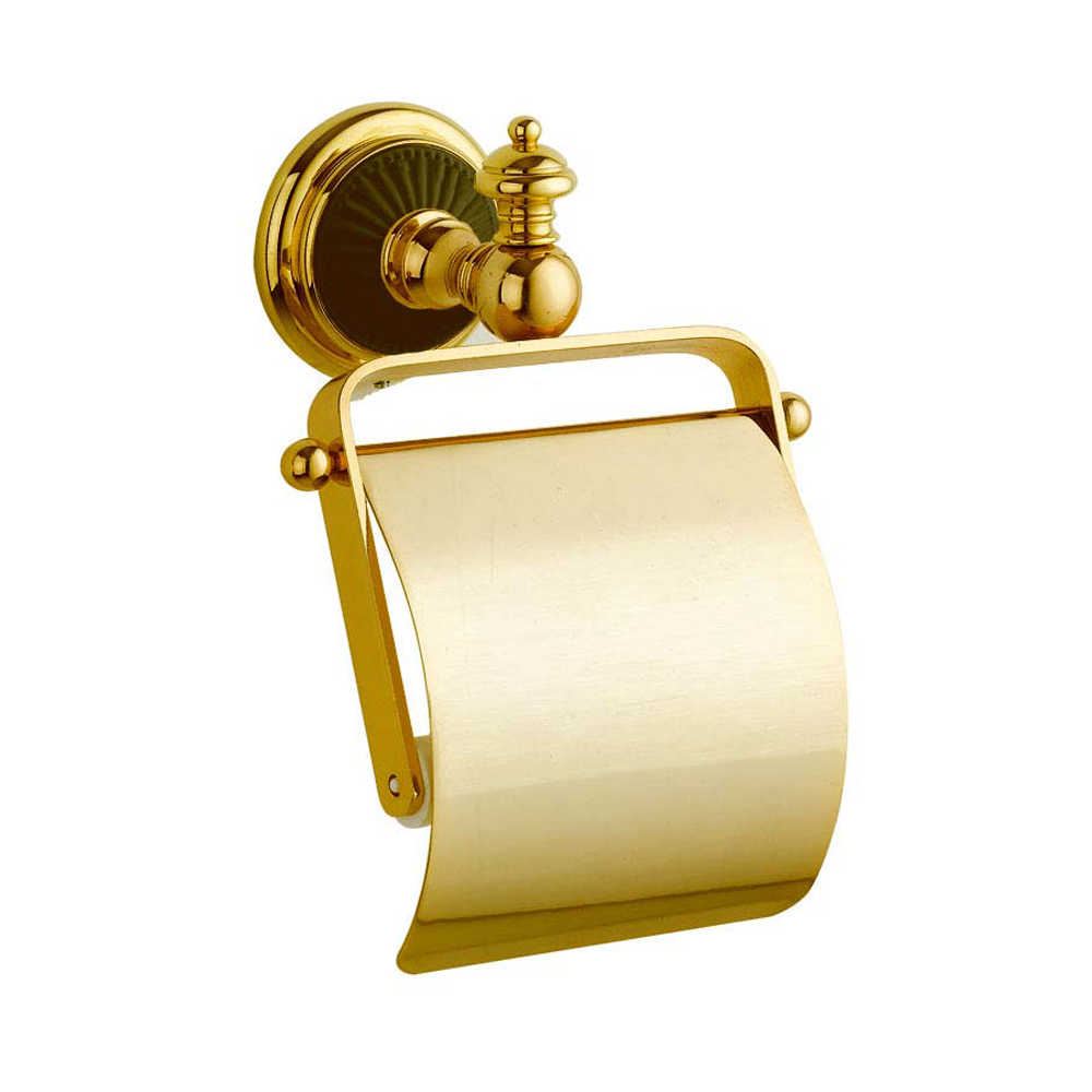 Держатель для туалетной бумаги Boheme Palazzo 10151 золото с крышкой