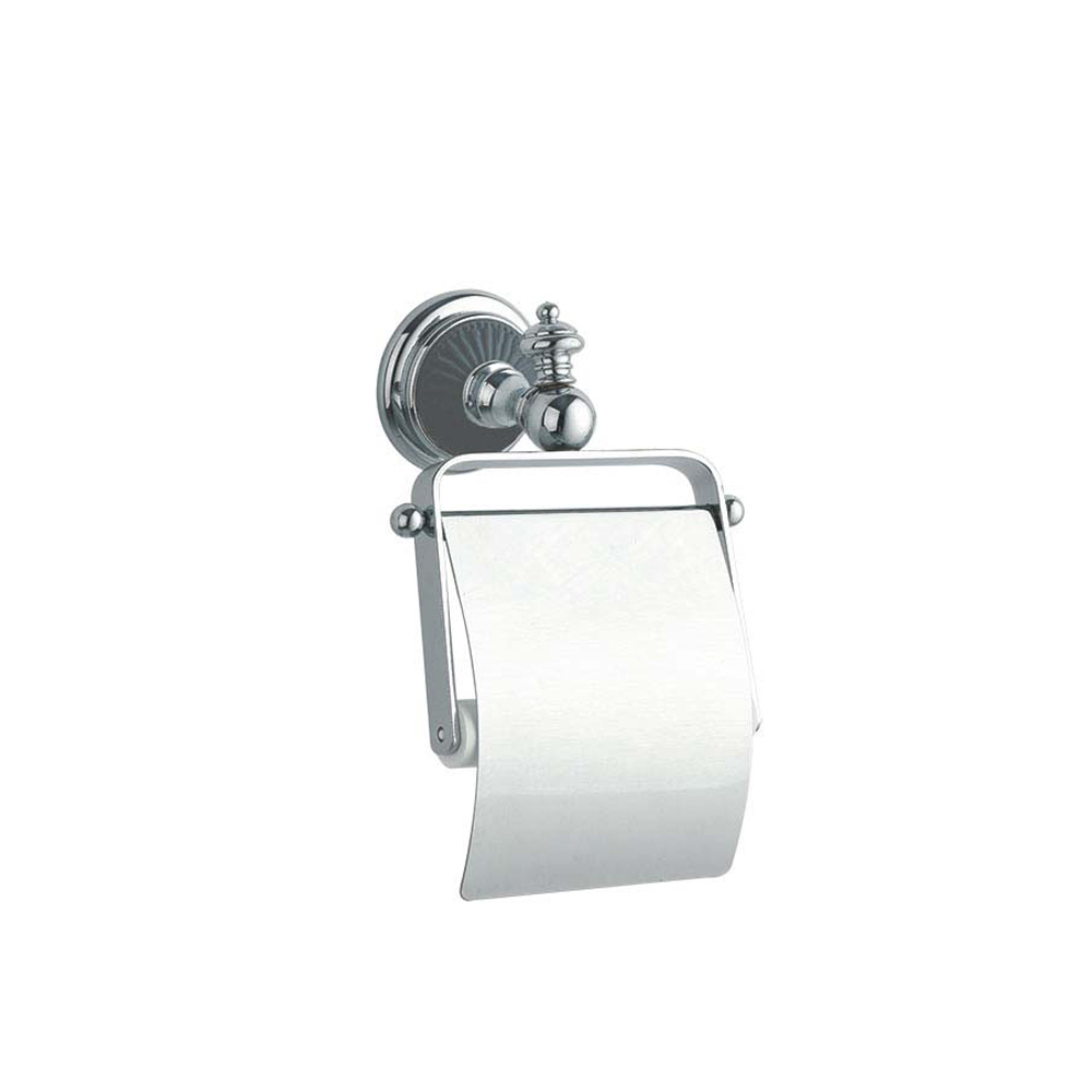Держатель для туалетной бумаги Boheme Vogue 10181 хром с крышкой ковш эмалированный с крышкой петушок 1 85 л