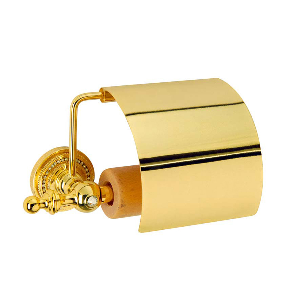 Держатель для туалетной бумаги Boheme Imperiale 10401 золото с крышкой держатель туалетной бумаги fixsen comfort gold с крышкой золото сати fx 87010