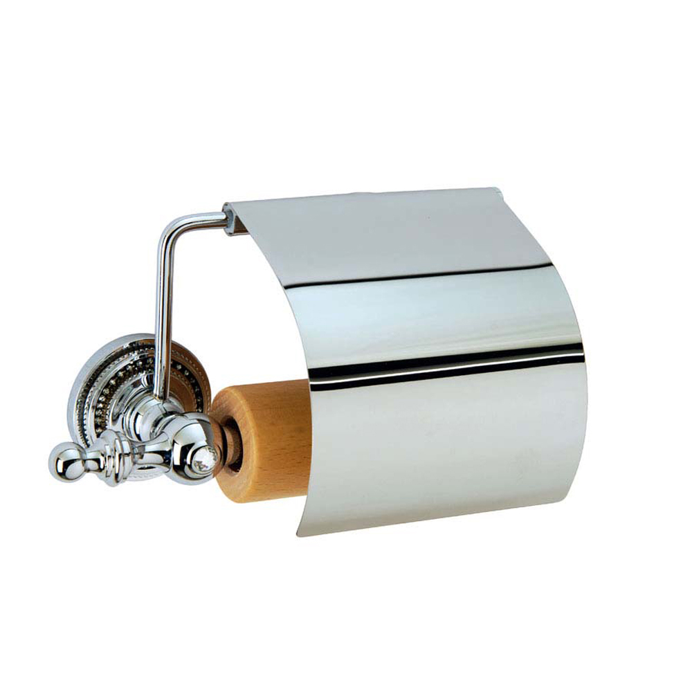 Держатель для туалетной бумаги Boheme Brillante 10430 хром с крышкой ковш эмалированный с крышкой петушок 1 85 л