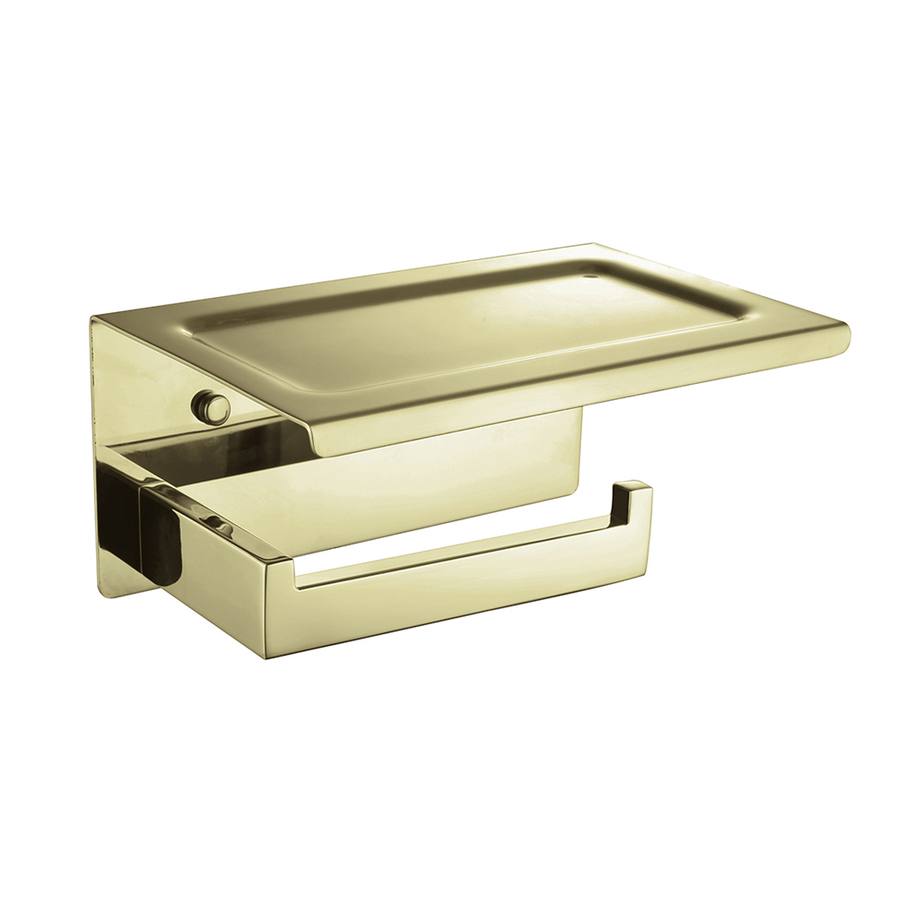 Держатель для туалетной бумаги Boheme New Venturo 10311-G золото с полкой стакан boheme new venturo 10314 g b золото