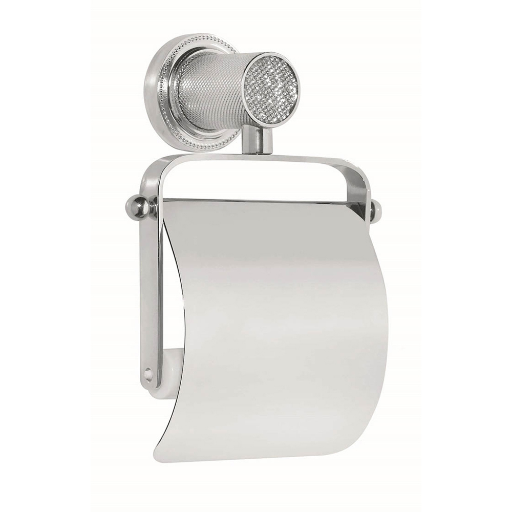 Держатель для туалетной бумаги Boheme RoyalCristal 10921-CR хром с крышкой