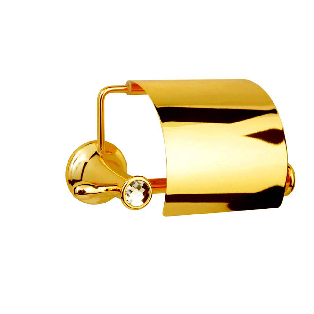 Держатель для туалетной бумаги Boheme Chiaro 10501 золото с крышкой держатель для туалетной бумаги boheme q 10941 g b золото с полкой