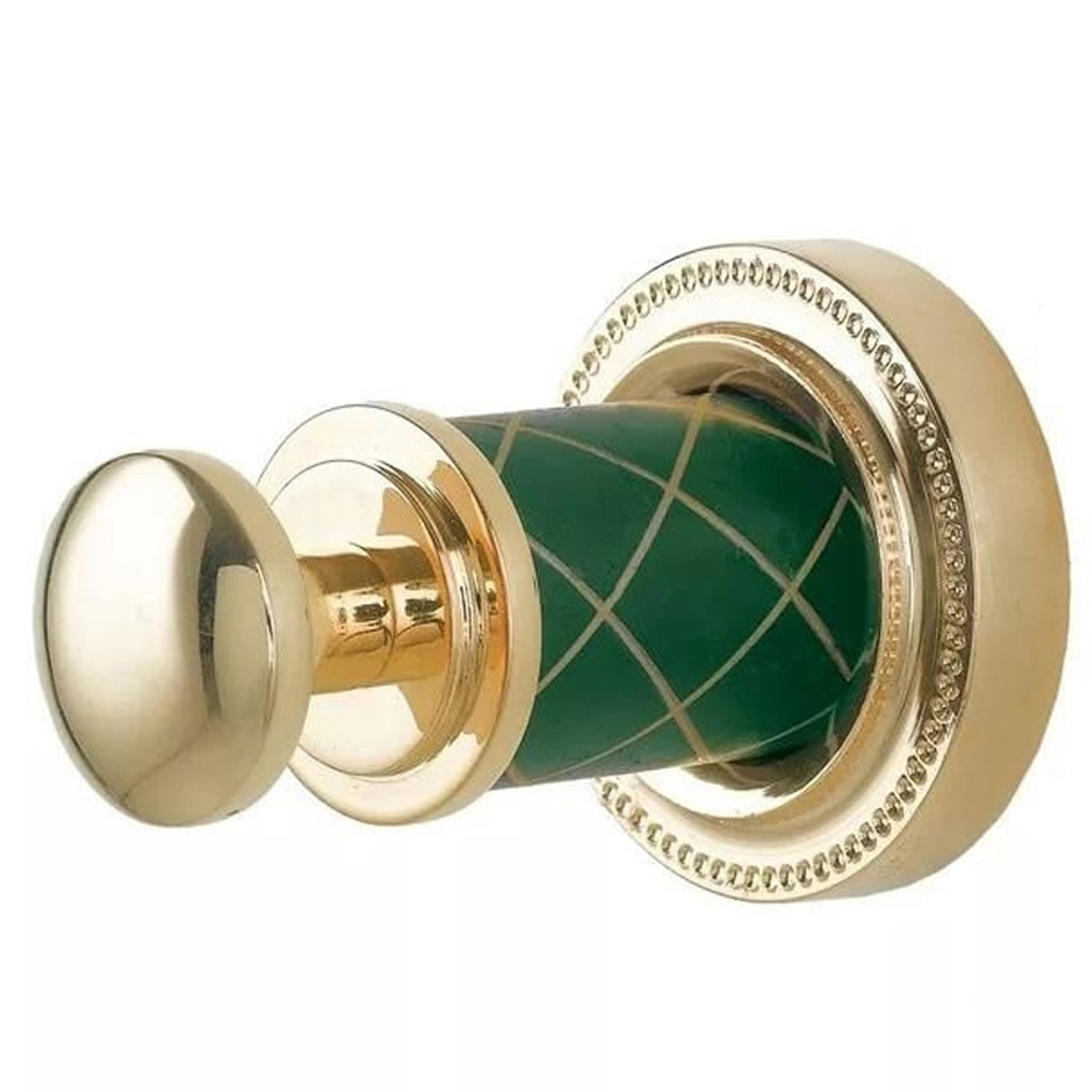 Крючок Boheme Murano 10906-GR-G зеленый/золото