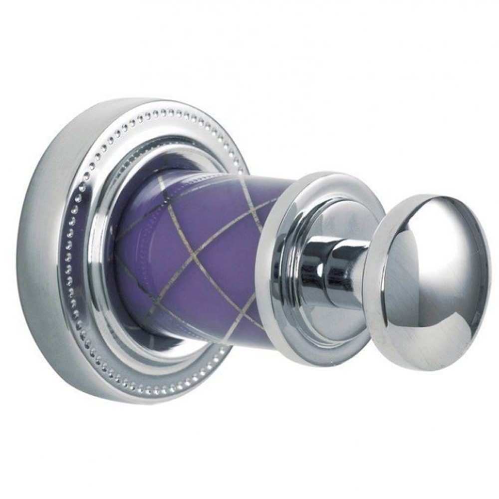 Крючок Boheme Murano 10906-V-CR фиолетовый/хром