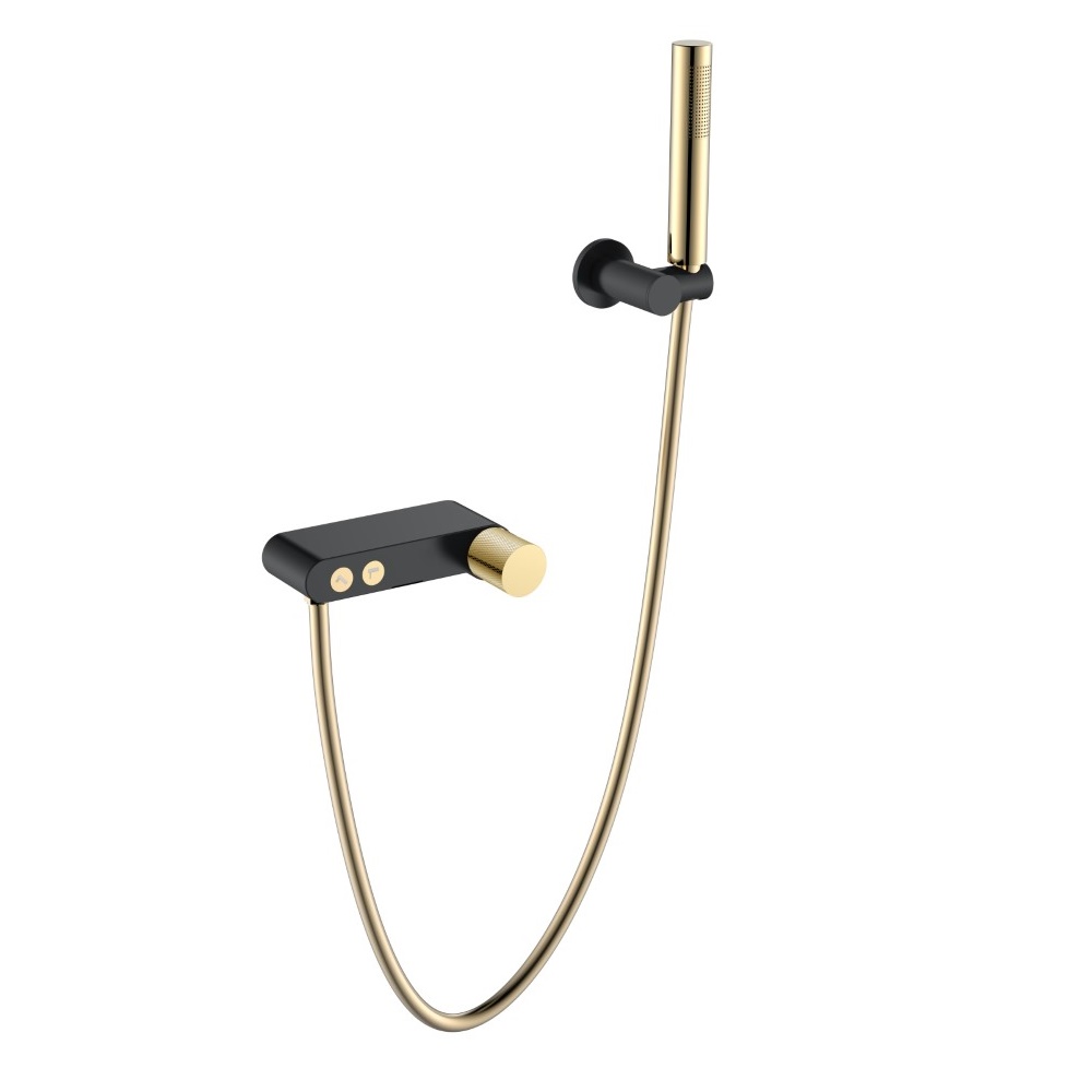 

Смеситель для ванны Boheme Stick 123-BG.2, Золото;черный