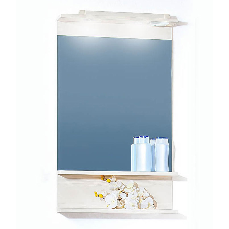 Зеркало для ванной Бриклаер Чили/Куба 55 светлая лиственница зеркало для ванной бриклаер чили 80 цемент