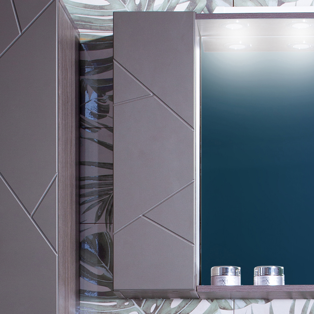 Шкаф для ванной Бриклаер Кристалл 20 с дверью зеркальный шкаф для ванной бриклаер кристалл 56 4627125415982
