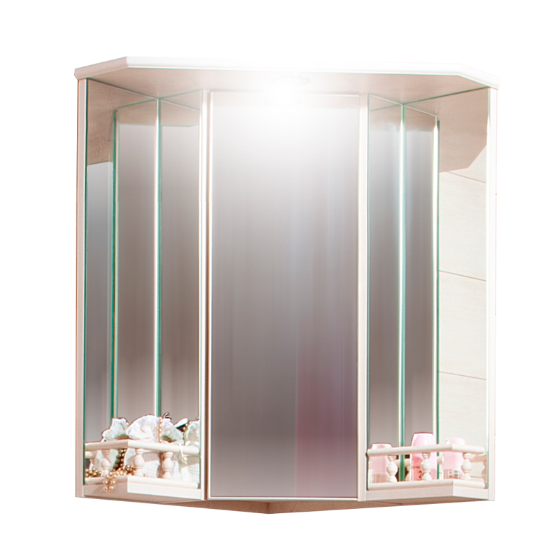 Зеркальный шкаф для ванной Бриклаер Кантри 50 4627125413711 угловой