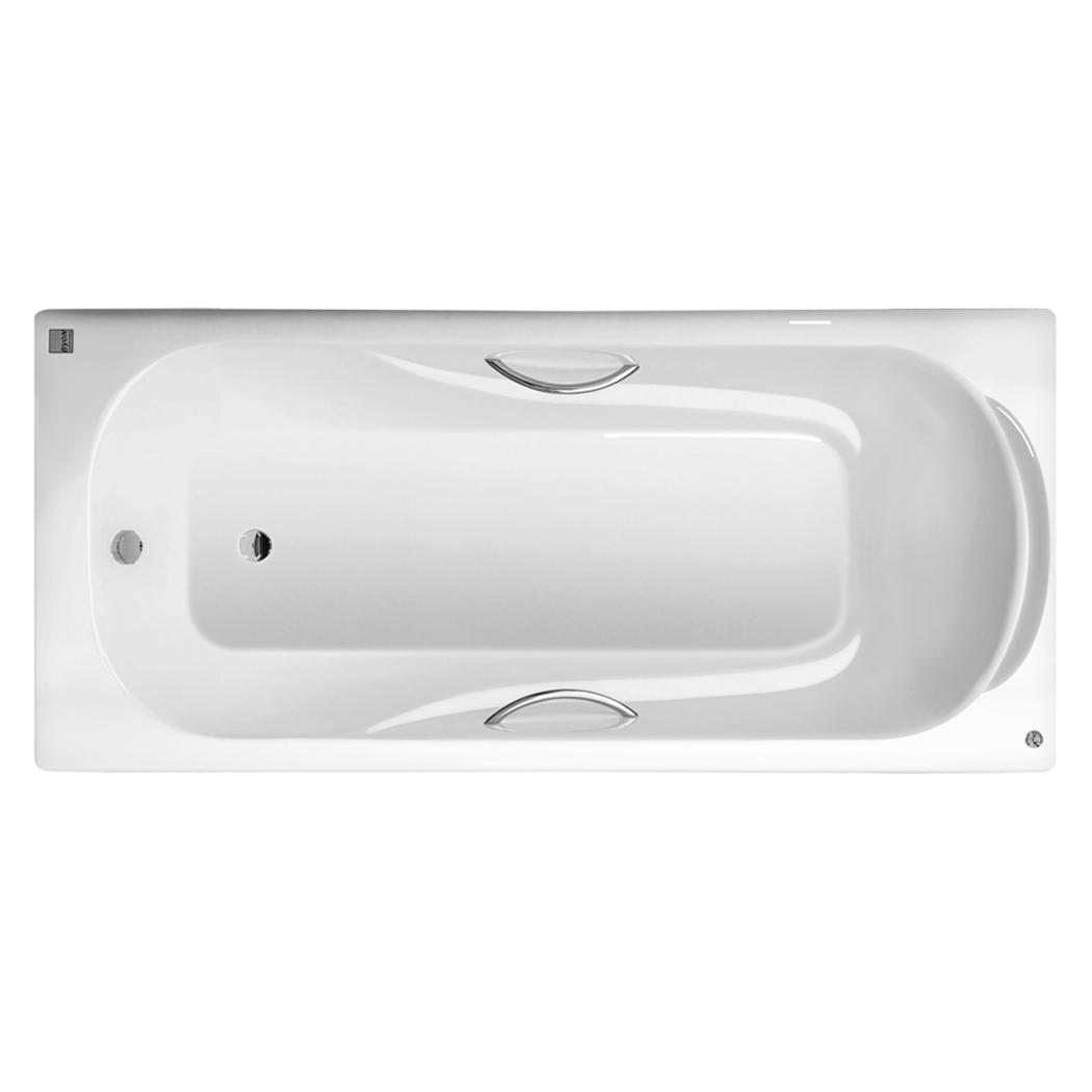 Чугунная ванна Byon Christa 180х80 с ручками, цвет белый Н0000307 - фото 1