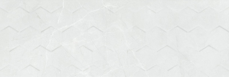 Настенная плитка Ceramika Konskie Braga White Hexagon Rett 25x75