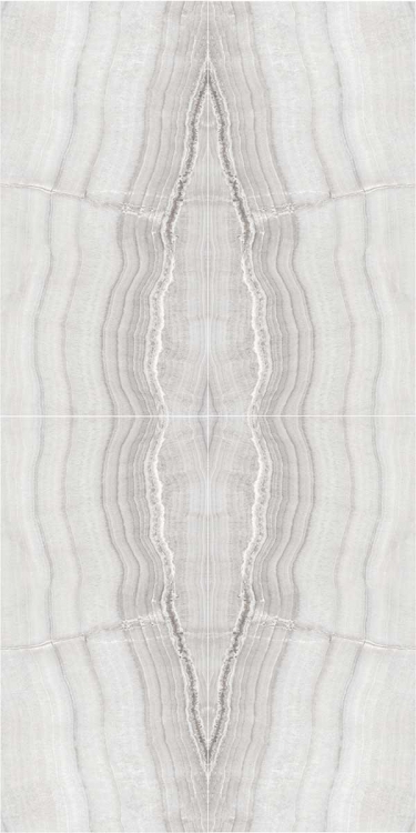 

Панно Cerdomus Skorpion Book Match Silver Levigato 60x120, Серый