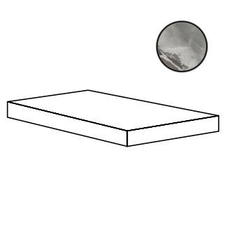 

Ступень Cerdomus Jade Angolo Dx Grad.C.Retta Ematite Grip 33x120, Серый