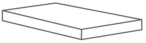 

Ступень Cerdomus Supreme Angolo Dx Grad.C.Retta Silver Nat. 33x120, Серый