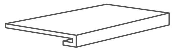 

Ступень Cerdomus Supreme Gradino C.Retta Silver Nat. 33x120, Серый